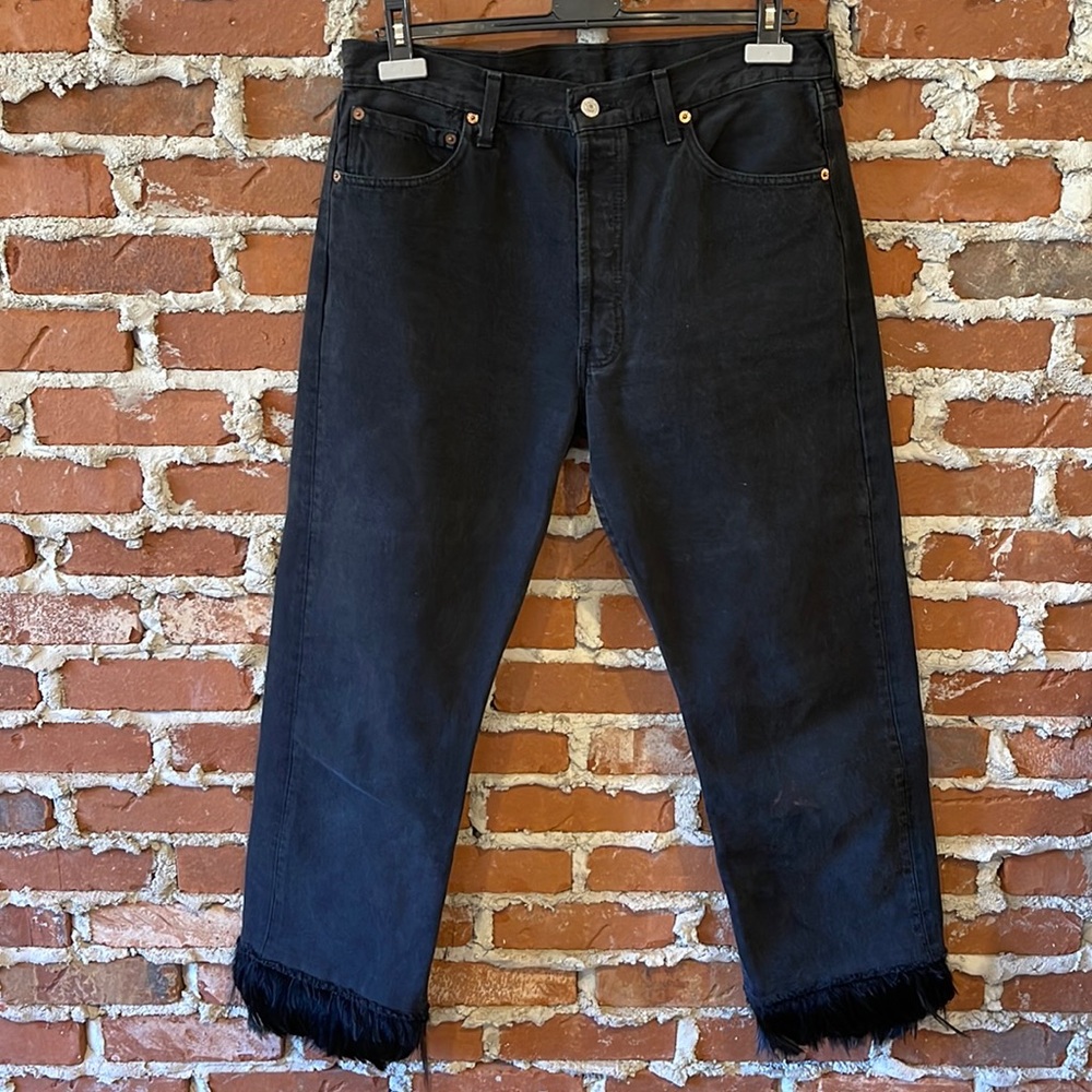 Vintage Levi’s W/ Removable Feather Trim, 34x34
